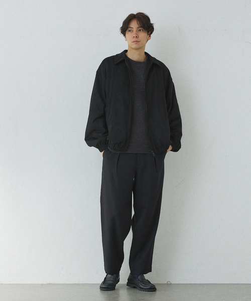 417 EDIFICE（フォーワンセブンエディフィス）の「【LANATEC / ラナテック】ウーリーカルゼタックイージーパンツ（スラックス・メンズ・カーキ/ブラウン/ブラック/ボルドー/ベージュ・SMALL/MEDIUM/LARGE）」の11枚目の写真