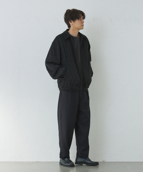 417 EDIFICE（フォーワンセブンエディフィス）の「【LANATEC / ラナテック】ウーリーカルゼタックイージーパンツ（スラックス・メンズ・カーキ/ブラウン/ブラック/ボルドー/ベージュ・SMALL/MEDIUM/LARGE）」の12枚目の写真