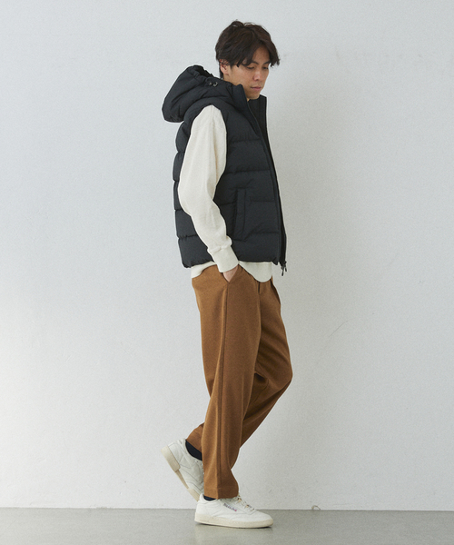 417 EDIFICE（フォーワンセブンエディフィス）の「【LANATEC / ラナテック】ウーリーカルゼタックイージーパンツ（スラックス・メンズ・カーキ/ブラウン/ブラック/ボルドー/ベージュ・SMALL/MEDIUM/LARGE）」の19枚目の写真