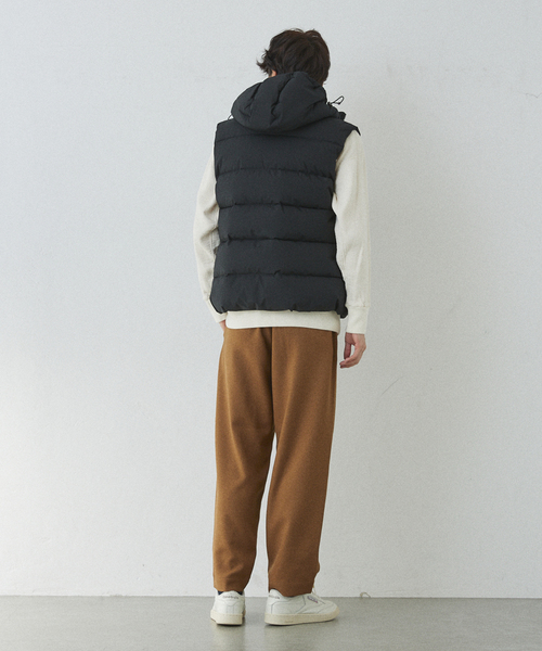 417 EDIFICE（フォーワンセブンエディフィス）の「【LANATEC / ラナテック】ウーリーカルゼタックイージーパンツ（スラックス・メンズ・カーキ/ブラウン/ブラック/ボルドー/ベージュ・SMALL/MEDIUM/LARGE）」の20枚目の写真