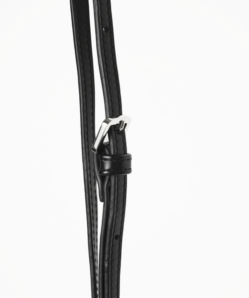 X-girl（エックスガール）の「OVAL LOGO FAUX LEATHER COIN AND CARD CASE（カードケース・レディース・ブラック/オレンジ・ONE SIZE）」の7枚目の写真