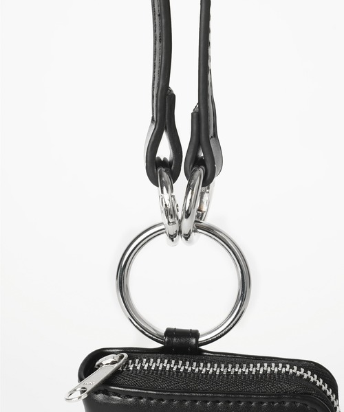 X-girl（エックスガール）の「OVAL LOGO FAUX LEATHER COIN AND CARD CASE（カードケース・レディース・ブラック/オレンジ・ONE SIZE）」の8枚目の写真