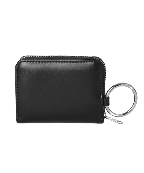 X-girl（エックスガール）の「OVAL LOGO FAUX LEATHER COIN AND CARD CASE（カードケース・レディース・ブラック/オレンジ・ONE SIZE）」の12枚目の写真