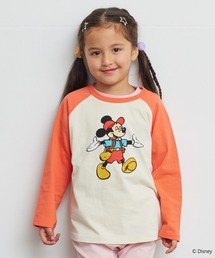 【Disney】ミッキーマウス/ラグランロンT(80~150cm)