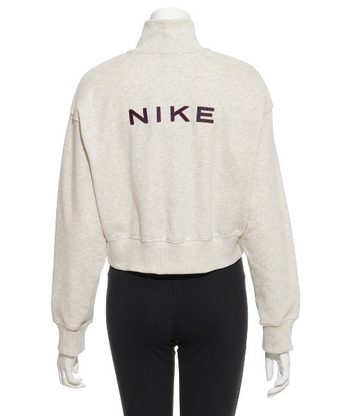 NIKE（ナイキ）の「【NIKE】ウィメンズ オーバーサイズド 1/2ジップ クロップ フリース スウェットシャツ（スウェット・レディース・オートミール・MEDIUM/SMALL）」の4枚目の写真