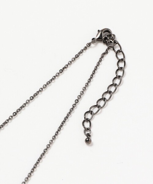 Ray BEAMS（レイビームス）の「Ray BEAMS / レース ハート × フラワー ネックレス（ネックレス・レディース・チャコールグレー/シルバー・ONE SIZE）」の6枚目の写真