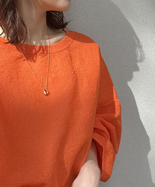 NOBLE 新品♡ スポンジシアーニットプルオーバー 追加》スポンジシアーニットプルオーバー2（ニット／セーター
