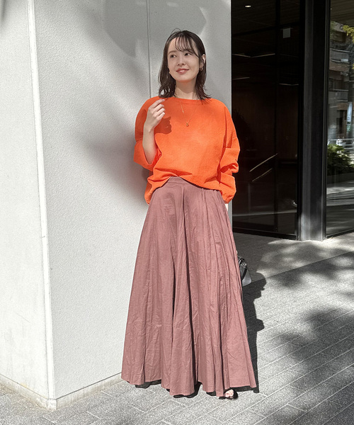 noble ノーブル　スポンジシアーノースリーブニット ノーブル NOBLE スポンジシアーノースリーブシャツニット