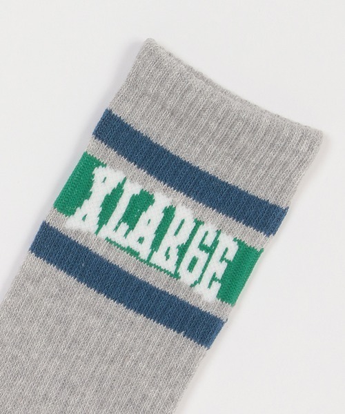 XLARGE KIDS(エクストララージキッズ)の「リブロゴソックス(ソックス/靴下・キッズ・ブルー/グレー/ブラック・13-15cm/19-21cm/15-17cm/17-19cm)」の7枚目の写真