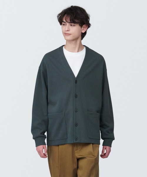 無印良品（ムジルシリョウヒン）の「紳士 二重編みVネック