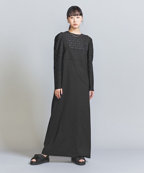 BEAUTY&YOUTH UNITED ARROWS（ビューティーアンドユースユナイテッドアローズ）の「Iライン ノットワンピース（ワンピース・レディース・ブラック/オリーブ・S/M）」の5枚目の写真