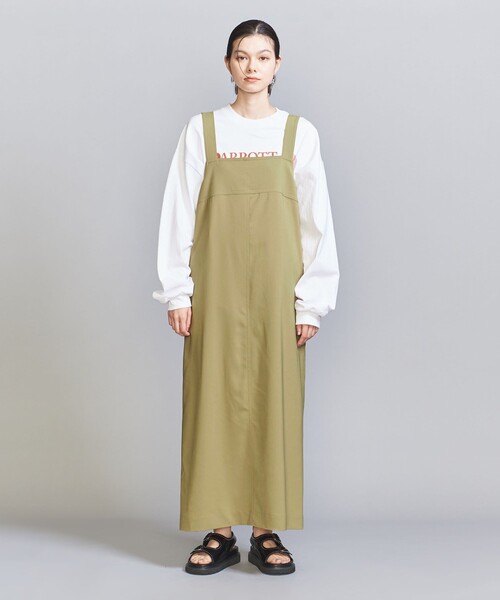 BEAUTY&YOUTH UNITED ARROWS（ビューティーアンドユースユナイテッドアローズ）の「Iライン ノットワンピース（ワンピース・レディース・ブラック/オリーブ・S/M）」の7枚目の写真