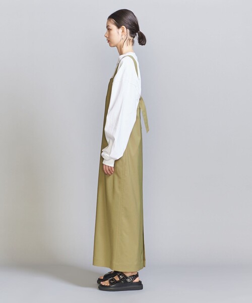 BEAUTY&YOUTH UNITED ARROWS（ビューティーアンドユースユナイテッドアローズ）の「Iライン ノットワンピース（ワンピース・レディース・ブラック/オリーブ・S/M）」の8枚目の写真