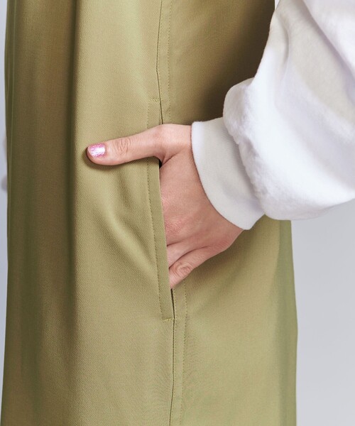 BEAUTY&YOUTH UNITED ARROWS（ビューティーアンドユースユナイテッドアローズ）の「Iライン ノットワンピース（ワンピース・レディース・ブラック/オリーブ・S/M）」の10枚目の写真