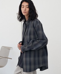 OMBRE CHECK LOOSE SHIRT