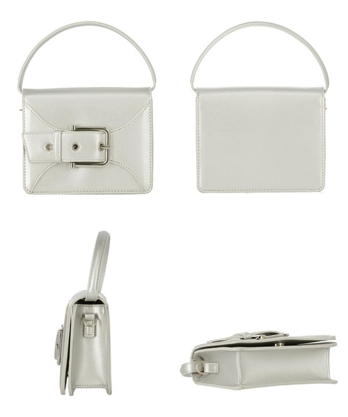 ANAP（アナップ）の「ベルトデザインバック（ショルダーバッグ・レディース・イエロー系その他/ブラック/シルバー・FREE）」の7枚目の写真