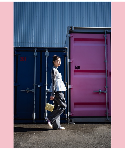 ANAP（アナップ）の「ベルトデザインバック（ショルダーバッグ・レディース・イエロー系その他/ブラック/シルバー・FREE）」の22枚目の写真