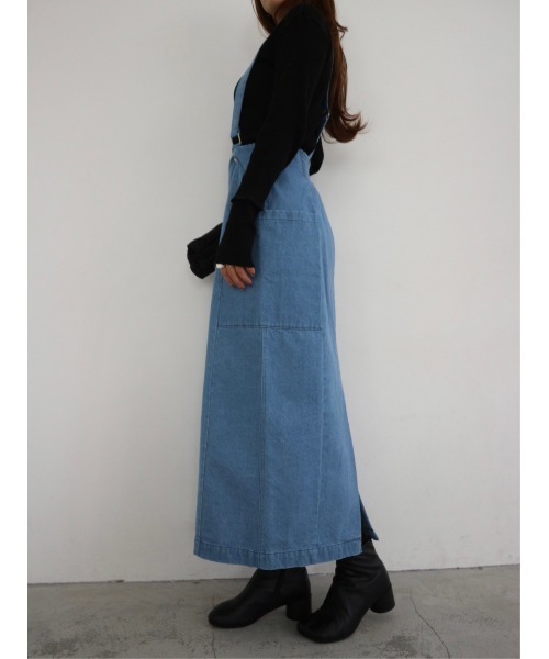 TRUNC（トランクエイティーエイト）の「2way Denim Jumper Skirt（デニムスカート・レディース・ブルー/ネイビー・FREE）」の22枚目の写真
