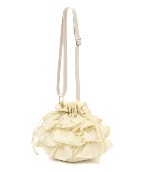 niko and...(ニコアンド)の「オリジナルフリルショルダーバッグ(ショルダーバッグ・レディース・ブルー/ブラック/アイボリー・0)」の1枚目の写真