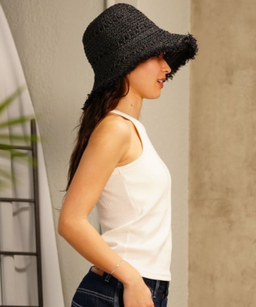 ムラサキスポーツ（ムラサキスポーツ）の「RIKKA FEMME/リッカファム カップ付きタンクトップ RF24SS01（タンクトップ・レディース・ブラック/オフホワイト/グレー・FREE）」の5枚目の写真