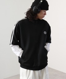 2本ライン半袖ジャージ