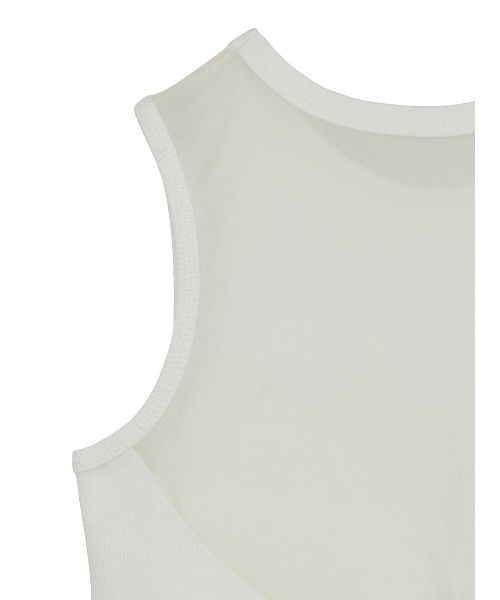 Ameri（アメリ）の「USEFUL BACK SHEER TANK TOP（タンクトップ）」 - WEAR