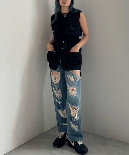 Ameri（アメリ）の「USEFUL BACK SHEER TANK TOP（タンクトップ）」 - WEAR