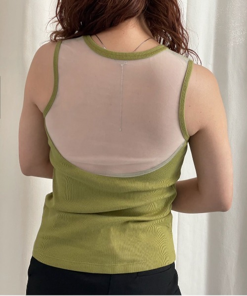 Ameri（アメリ）の「USEFUL BACK SHEER TANK TOP（タンクトップ）」 - WEAR