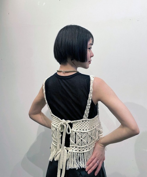Ameri（アメリ）の「USEFUL BACK SHEER TANK TOP（タンクトップ）」 - WEAR
