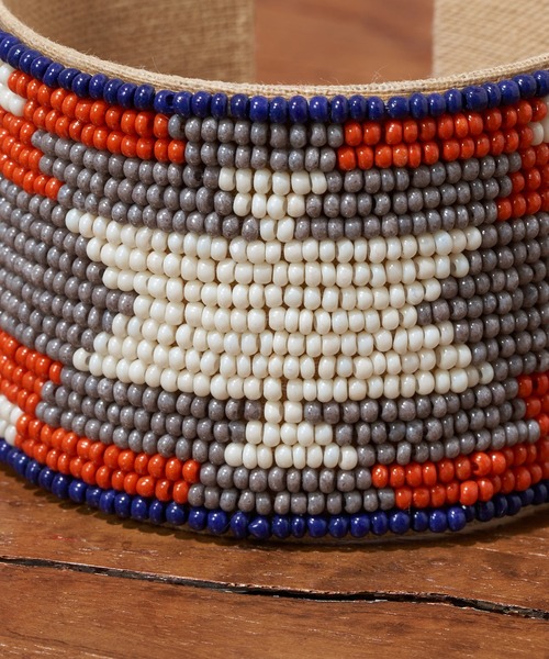 CIAOPANIC（チャオパニック）の「【Aguni/アグニ】ネイティブ柄バングル（バングル/リストバンド・レディース・ブルー・FREE）」の3枚目の写真