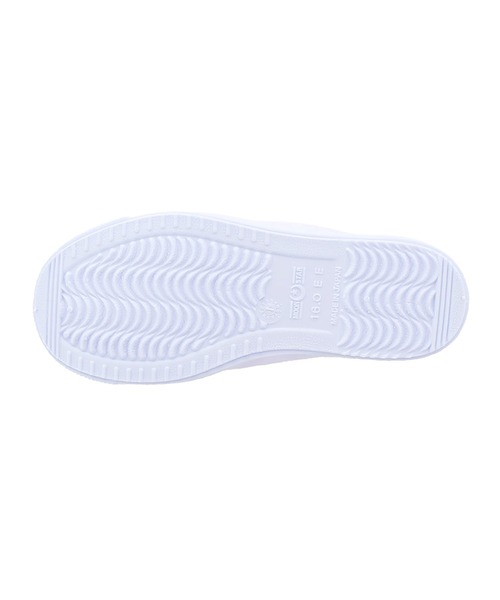 MoonStar(ムーンスター)の「【MoonStar/ムーンスター】ビニールバレー 上履き(スリッポン・キッズ・ホワイト・15.0cm/16.0cm/17.0cm/18.0cm/19.0cm/20.0cm/21.0cm/21.5cm/22.0cm/22.5cm/23.0cm/23.5cm/24.0cm/24.5cm/25.0cm/25.5cm/26.0cm/27.0cm/14.0cm)」の7枚目の写真