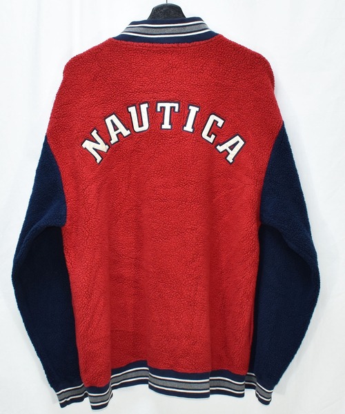 NAUTICA(ノーティカ)の「【ヴィンテージ古着】90's NAUTICA/ノーティカ ハーフジップ ボアジャケット(その他トップス・メンズ・レッド・LARGE)」の3枚目の写真