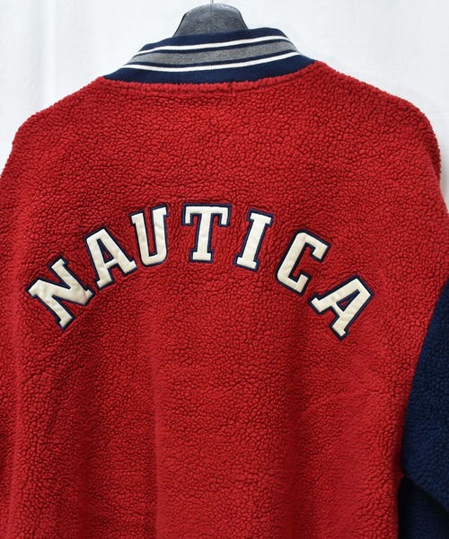 NAUTICA(ノーティカ)の「【ヴィンテージ古着】90's NAUTICA/ノーティカ ハーフジップ ボアジャケット(その他トップス・メンズ・レッド・LARGE)」の4枚目の写真
