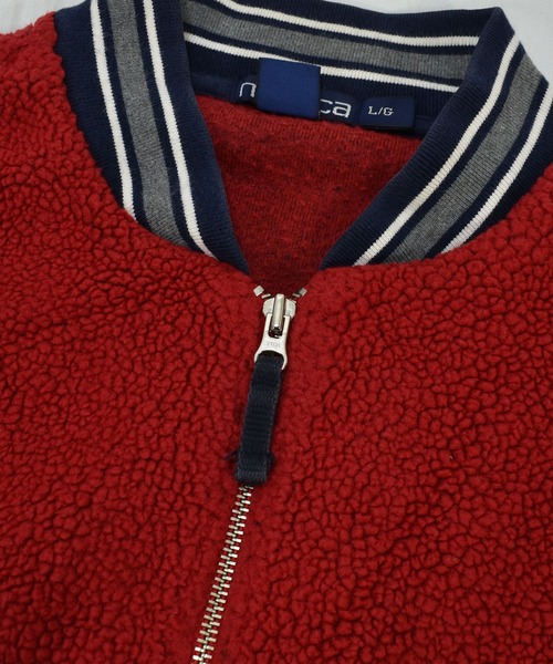 NAUTICA(ノーティカ)の「【ヴィンテージ古着】90's NAUTICA/ノーティカ ハーフジップ ボアジャケット(その他トップス・メンズ・レッド・LARGE)」の7枚目の写真
