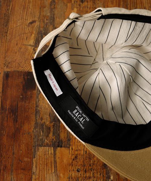 RACAL（ラカル）の「【RACAL / ラカル】417別注 Round Brim Cap（キャップ・メンズ・ブラウン/ブラック/アイボリー・FREE）」の4枚目の写真