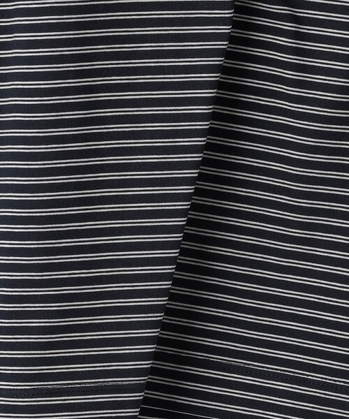 green label relaxing(グリーンレーベルリラクシング)の「A+ COOL ボーダー ビズ クルーネック Tシャツ -接触冷感・吸水速乾-(Tシャツ/カットソー・メンズ・ネイビー/モカ・XL/M/L/S)」の16枚目の写真