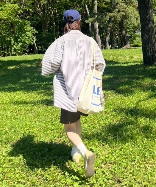 CIAOPANIC TYPY（チャオパニックティピー）の「ブロードビッグ半袖シャツ（シャツ/ブラウス・メンズ・オフホワイト/ブルー/サックスブルー/ベージュ/ネイビー・MEDIUM/LARGE）」の8枚目の写真