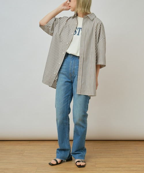 CIAOPANIC TYPY（チャオパニックティピー）の「ブロードビッグ半袖シャツ（シャツ/ブラウス・メンズ・オフホワイト/ブルー/サックスブルー/ベージュ/ネイビー・MEDIUM/LARGE）」の15枚目の写真