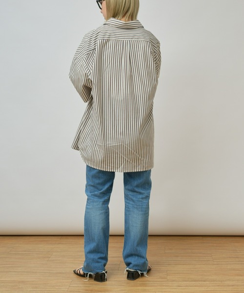 CIAOPANIC TYPY（チャオパニックティピー）の「ブロードビッグ半袖シャツ（シャツ/ブラウス・メンズ・オフホワイト/ブルー/サックスブルー/ベージュ/ネイビー・MEDIUM/LARGE）」の16枚目の写真