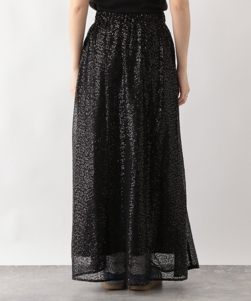 RAGEBLUE(レイジブルー)の「2WAY/スパンコールシアーレイヤードスカート(スカート・レディース・ブラック/ホワイト・FREE)」の15枚目の写真