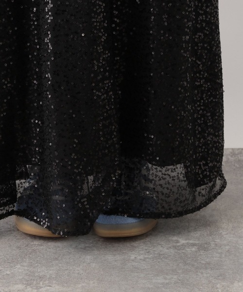RAGEBLUE(レイジブルー)の「2WAY/スパンコールシアーレイヤードスカート(スカート・レディース・ブラック/ホワイト・FREE)」の18枚目の写真