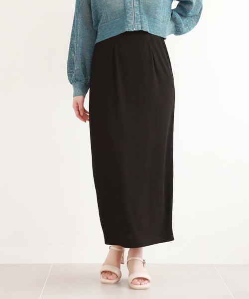 archives（アルシーヴ）の「ＦＺＩＰカットリブタイトスカート（スカート・レディース・オレンジ/ブラック/アイボリー/グリーン・MEDIUM）」の3枚目の写真