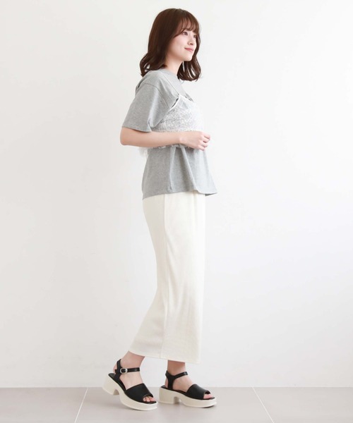 archives（アルシーヴ）の「ＦＺＩＰカットリブタイトスカート（スカート・レディース・オレンジ/ブラック/アイボリー/グリーン・MEDIUM）」の10枚目の写真