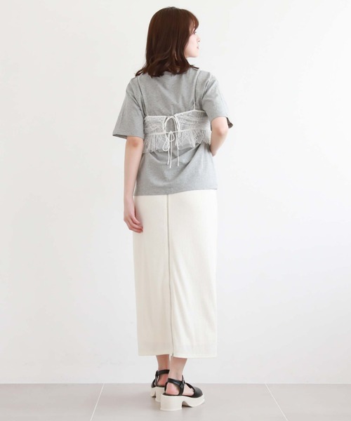 archives（アルシーヴ）の「ＦＺＩＰカットリブタイトスカート（スカート・レディース・オレンジ/ブラック/アイボリー/グリーン・MEDIUM）」の9枚目の写真