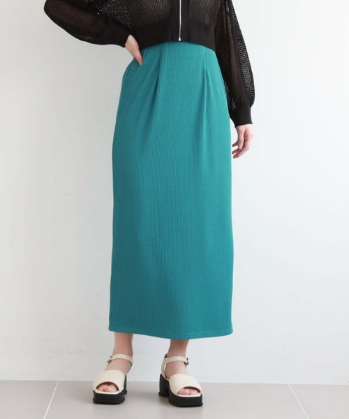 archives（アルシーヴ）の「ＦＺＩＰカットリブタイトスカート（スカート・レディース・オレンジ/ブラック/アイボリー/グリーン・MEDIUM）」の7枚目の写真