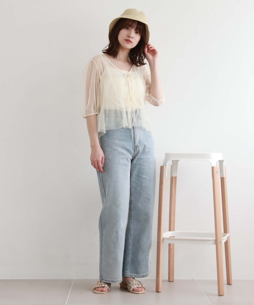 archives（アルシーヴ）の「2wayリボンラメチュールTOPS
