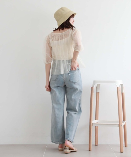 archives(アルシーヴ)の「2wayリボンラメチュールTOPS(シャツ/ブラウス・レディース・グリーン/アイボリー/ブラック/モカ・MEDIUM)」の12枚目の写真