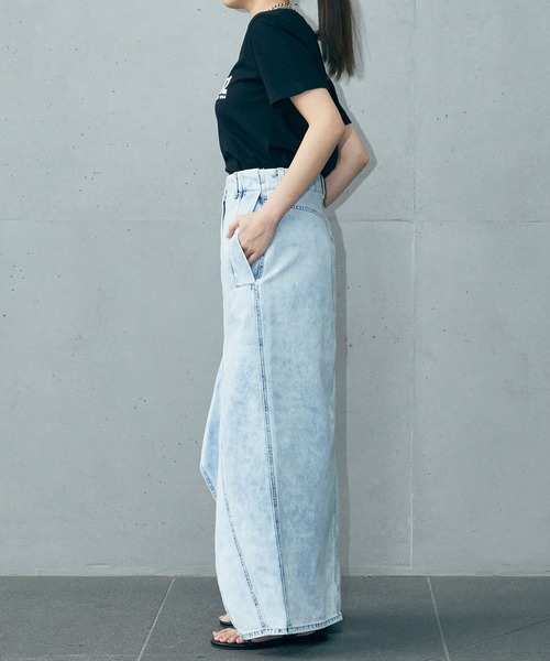 TELA(テラ)の「<TELA(テラ)>“ALEX"デニムスカート(スカート・レディース・ライトブルー・42)」の10枚目の写真