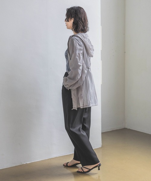 A part by（アパートバイ）の「２タックイージーパンツ（その他パンツ・レディース・ベージュ/グリーン系その他3/ブラック・FREE）」の7枚目の写真