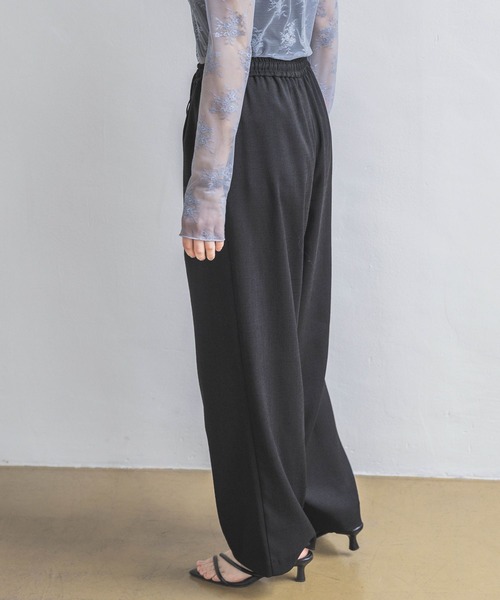 A part by（アパートバイ）の「２タックイージーパンツ（その他パンツ・レディース・ベージュ/グリーン系その他3/ブラック・FREE）」の9枚目の写真